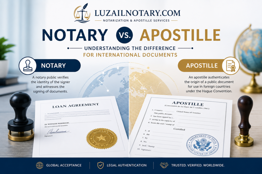 notary vs apostille